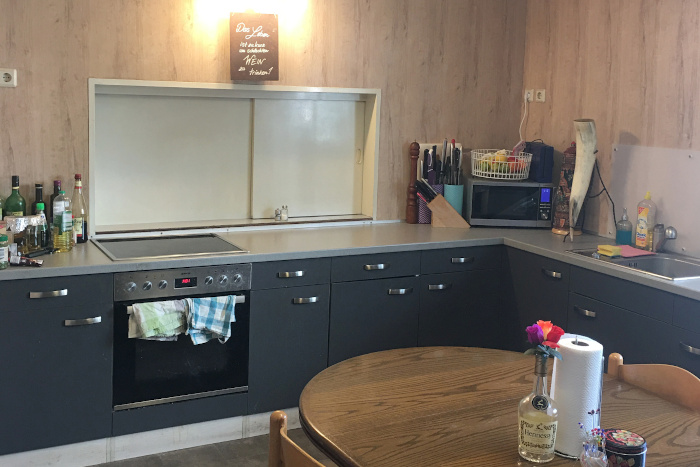 Unsere sehr gut ausgestattete Gemeinschaftsküche